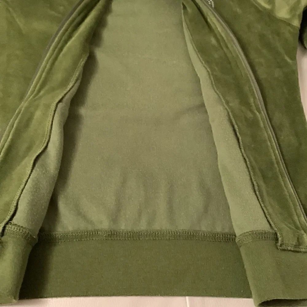 BCBG Maxazria Green Velour Suit Jacket Size M - Picture 14 of 16